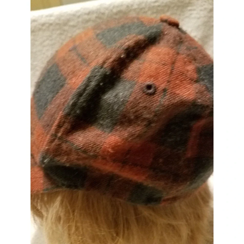Volcom Plaid Baseball Hat Cap Snowboarding Skater‎ Surfer Skier Red/Brown/Black